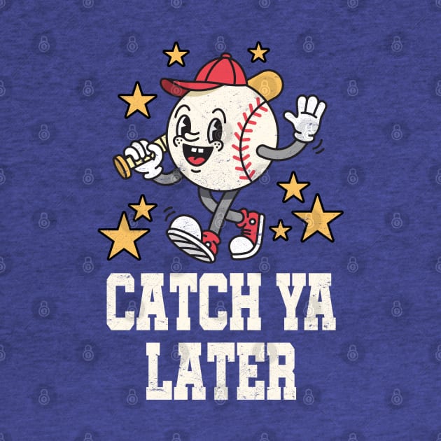 Catch Ya Later: Funny Baseball Mascot Cartoon by TwistedCharm